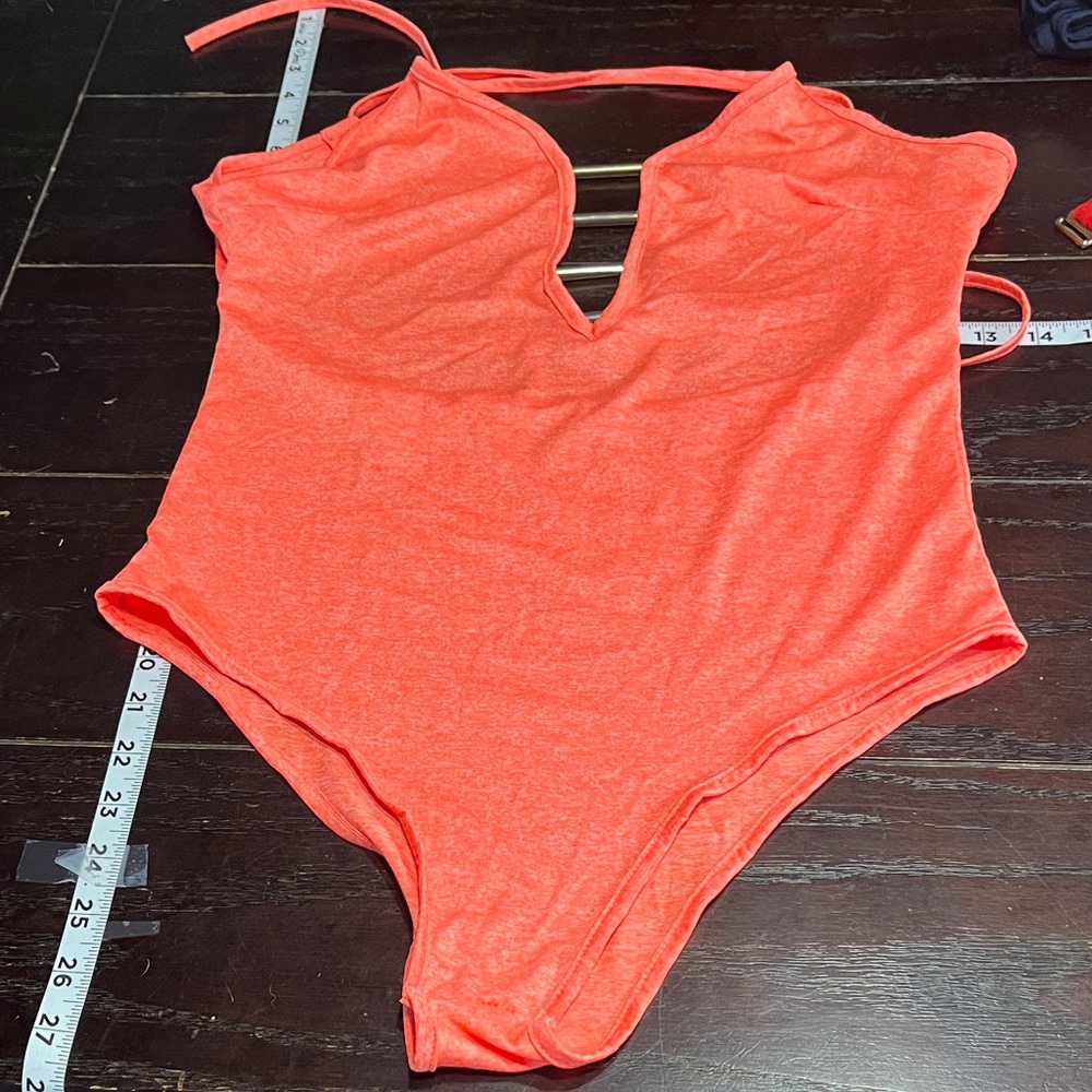 Vibrant Orange One piece nwot